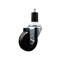 Service Caster 3.5'' SS Phenolic Wheel Swivel 1-1/2'' Expanding Stem Caster SCC-SSEX20S3514-PHS-112 - alternate 1